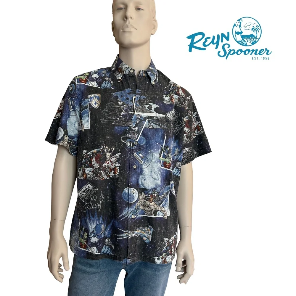 Reyn Spooner Hawaii Shirt Tiki Marvel Comics Guardians of the Galaxy Hawaiian - Picture 11 of 13